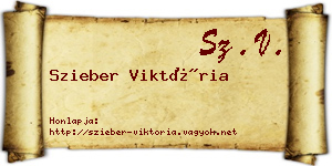 Szieber Viktória névjegykártya